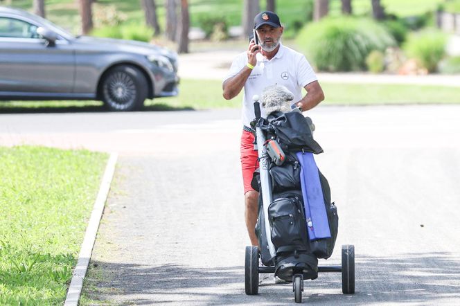 Michał Probierz na polu golfowym