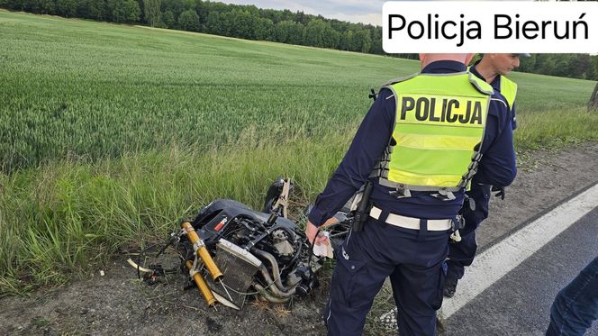 Śmiertelny wypadek w Bieruniu. Na DK44 zginął motocyklista