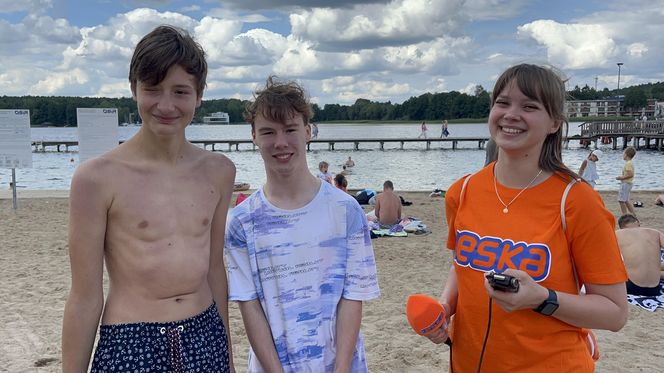 Wakacyjny patrol Eska Summer City na olsztyńskiej Plaży Miejskiej