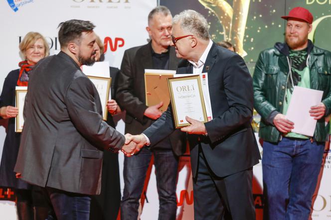 Tomasz Sekielski na wręczeniu nominacji Orły 2020