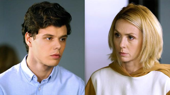 Barwy szczęścia odc. 2024. Malwina (Joanna Gleń), Kacper ( Jakub Szlachetka)