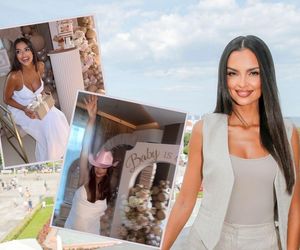 Klaudia El Dursi szaleje na baby shower! Obcisła kreacja podkreśliła jej ciążowy brzuszek