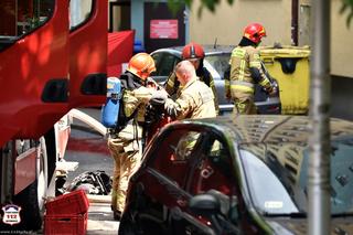 Tragiczny pożar w Tychach. Kobieta skoczyła z okna, ranny 35-latek w szpitalu