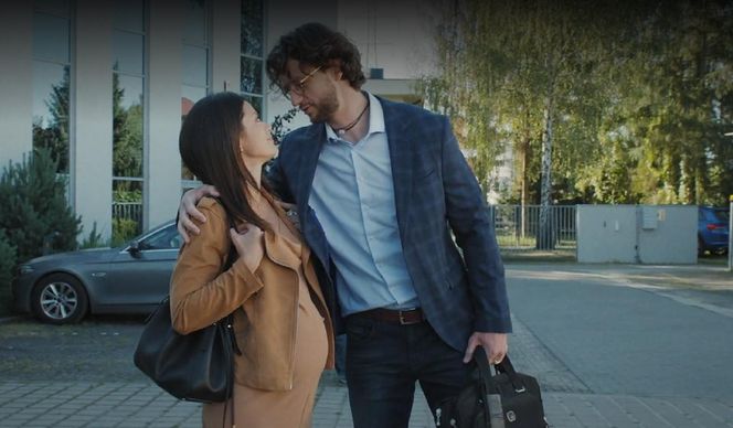 M jak miłość odc. 1887. Kasia (Paulina Lasota), Mariusz (Mateusz Mosiewicz)