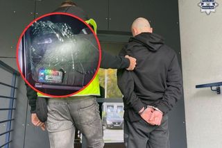Agresja drogowa w Wodzisławiu Śląskim. Pijany 27-latek rozbił szybę kijem