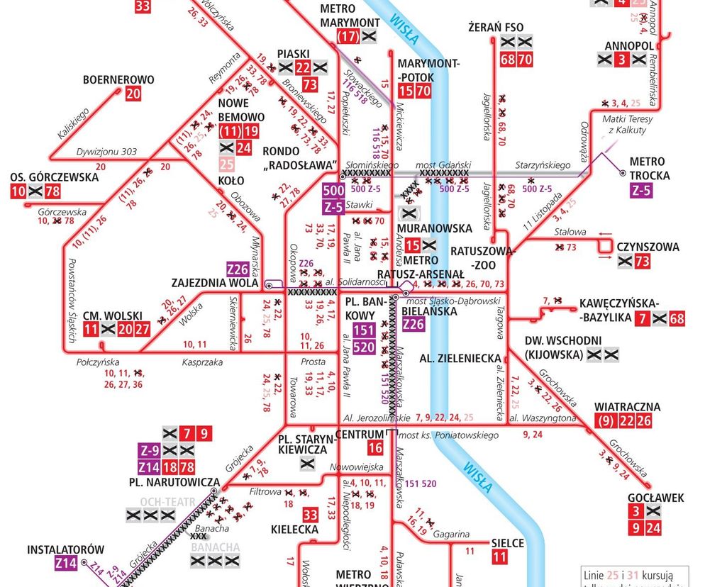 Zmiany w trasach tramwajowych z powodu remontów