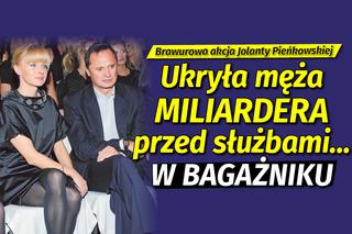 Brawurowa akcja Jolanty Pieńkowskiej! Ukryła męża miliardera w bagażniku