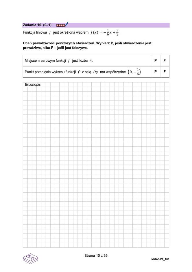 Matura próbna z matematyki 2023 - arkusz CKE