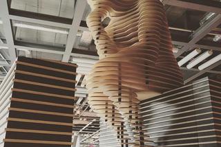 Drewniana instalacja w CNK