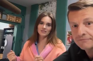 M jak miłość na planie odcinek 1693. Paweł (Rafał Mroczek), Franka (Dominika Kachlik)