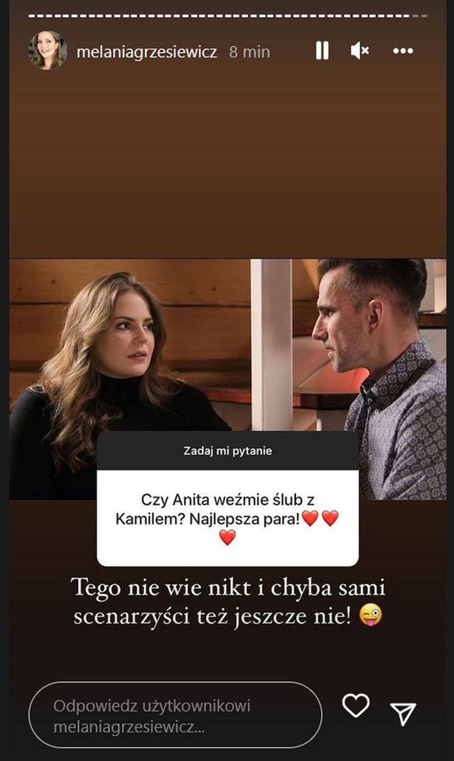 Melania Grzesiewicz (Anita z M jak miłość) na Instagramie o nowym sezonie