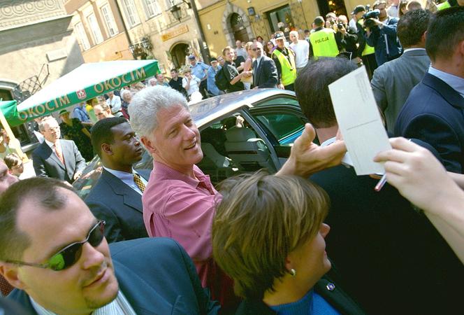  Bill Clinton w Warszawie, 2001r.