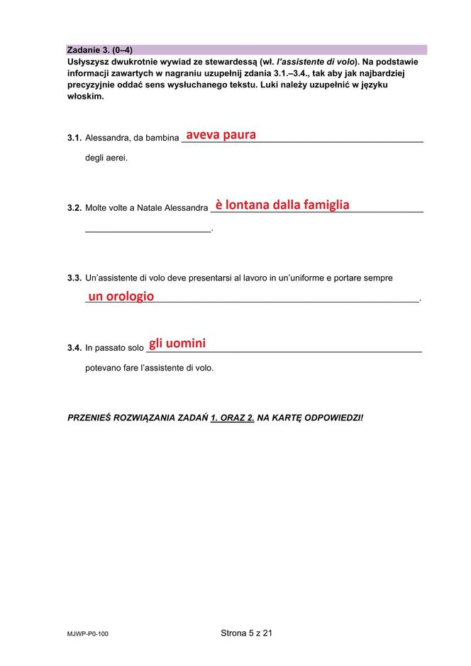 Matura 2025 włoski: ODPOWIEDZI do wszystkich zadań, gotowe rozwiązania matury z włoskiego - Formuła 2023 [7.05.2025]	