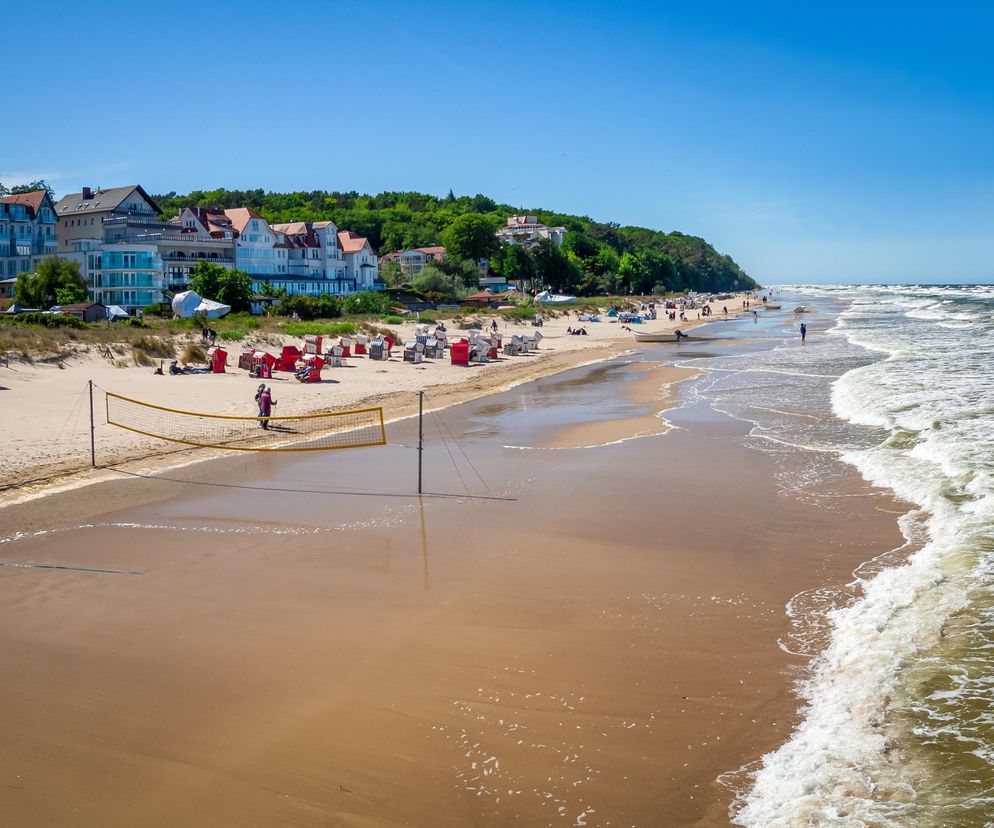 Bałtycka plaża w Niemczech