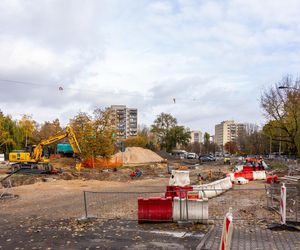 Budowa tramwaju na Stegny w Warszawie