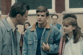 	Stulecie Winnych 4 sezon odc. 48. Małgosia (Zofia Stafiej), Marcin (Rafał Kowalski), Adam Komarnicki (Marcin Kwaśny)