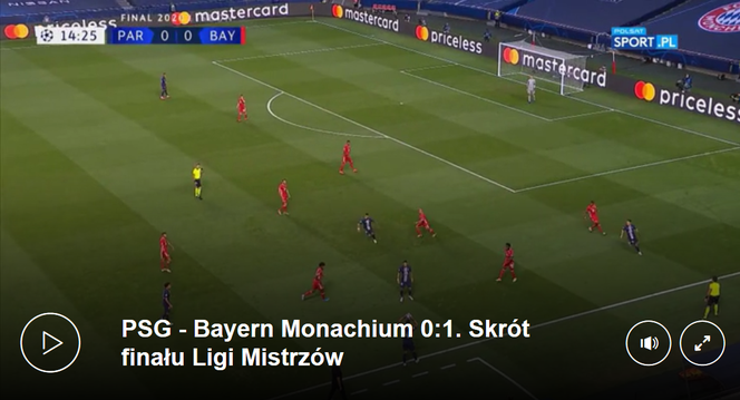 Skrót finału Ligi Mistrzów Bayern Monachium - PSG