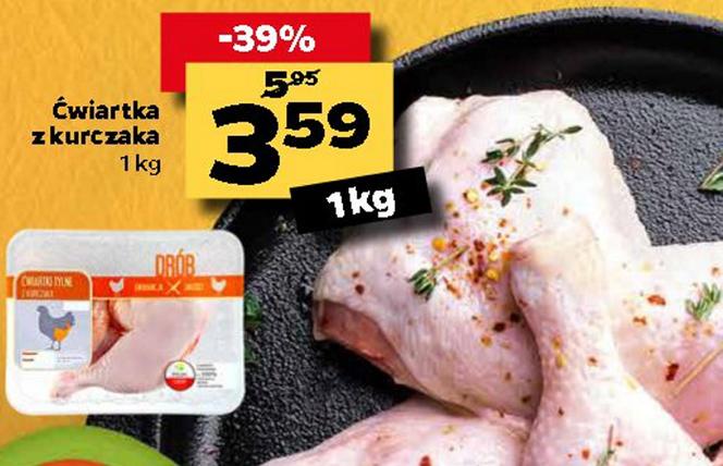 ćwiartka z kurczaka 3,59 zł/kg