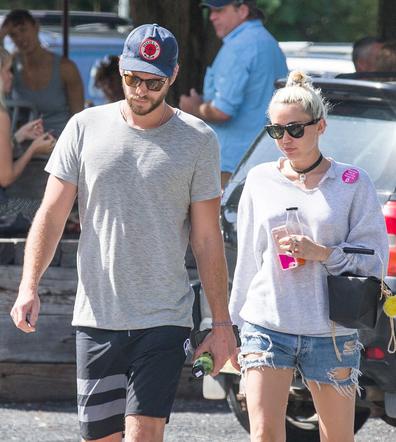 Miley Cyrus i Liam Hemsworth w Australii