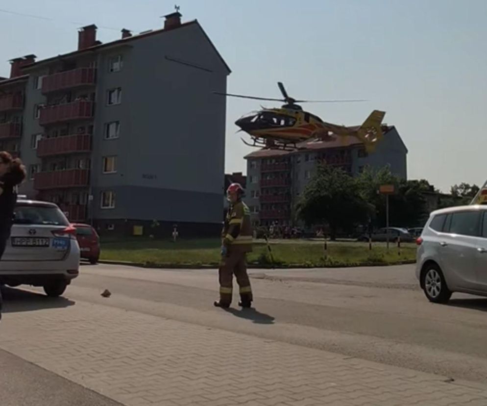 Groźne zdarzenie w Piekarach Śląskich. Lądował śmigłowiec LPR