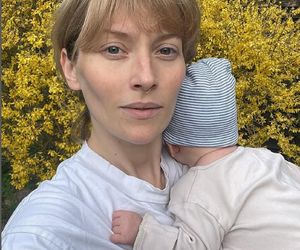 Anna Mrozowska (Renata z Barw szczęścia) ze swoim dzieckiem