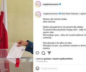 Wybory Prezydenckie 2025: Jak głosują Gwiazdy? Maja Bohosiewicz