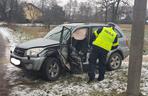 Wypadek w Brzozówce - kierowca samochodu osobowego z mandatem