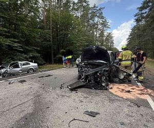 Zderzenie czterech samochodów na Kaszubach. Są poszkodowani 