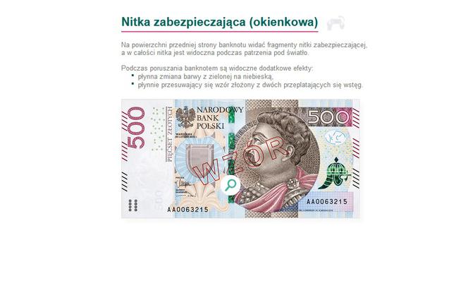 Banknot 500 złotych. Jak poznać czy jest prawdziwy?