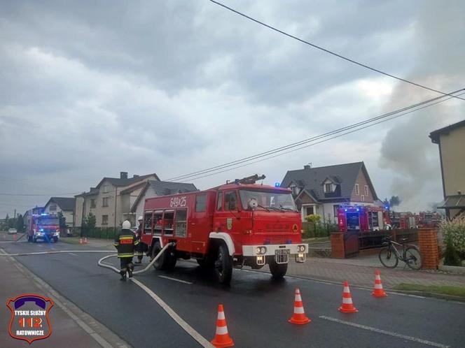 Pożar blaszanego warsztatu na ul. Ruchu Oporu w Bojszowach Nowych