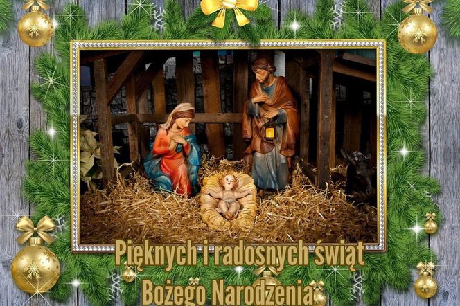 Religijne kartki z życzeniami na Boże Narodzenie