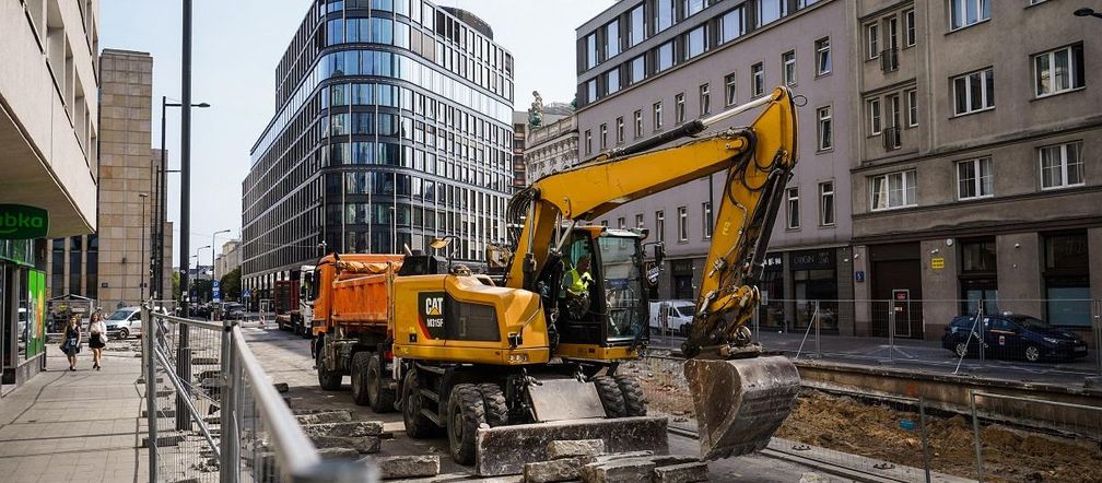 Warszawa. Przebudowa ulic Złotej i Zgoda