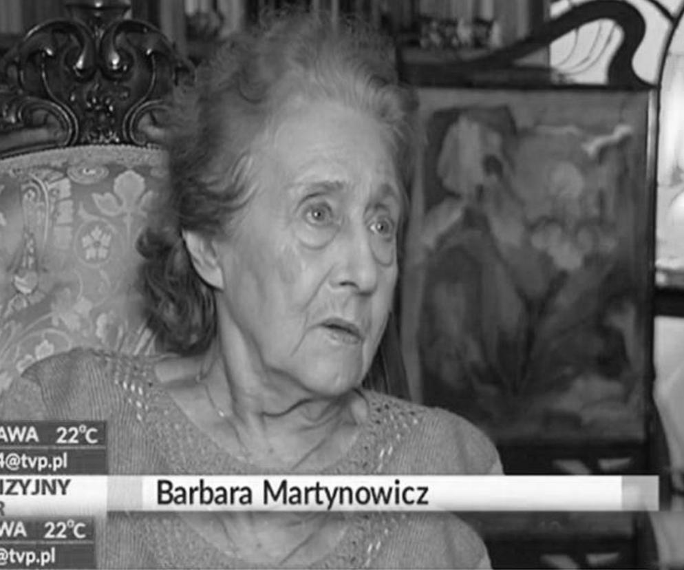 Nie żyje Barbara Martynowicz