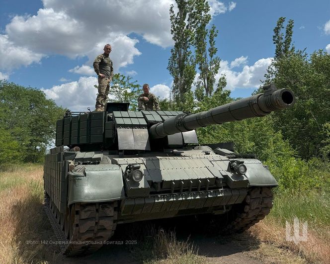 Ukraiński Leopard 1A5 na "polowaniu". Przyczaił się na rosyjską piechotę