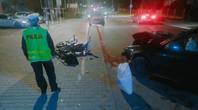 Pijany kierowca doprowadził do zderzenia z motocyklistą