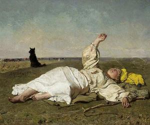 Józef Chełmoński, „Babie lato” (1875)