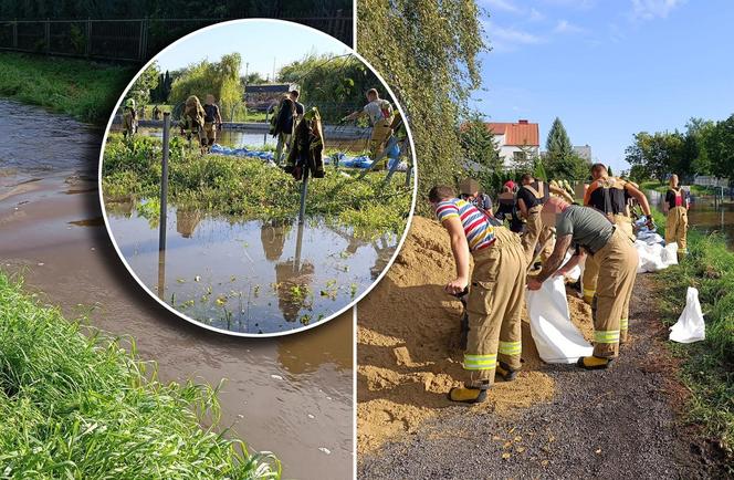 Zamość. Potężna ulewa sparaliżowała miasto. Rekordowe opady. Ulice jak rwące potoki