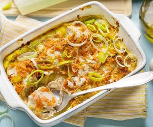 Sola zapiekana z porami - sposób na pyszną rybę