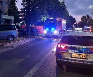 Tragiczny wypadek na ul. Brukowej w Łodzi. Chciała wyprzedzić, zabiła się na drzewie