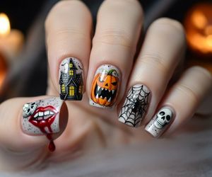 paznokcie na halloween