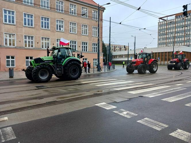 Protest rolników w Olsztynie 20 lutego