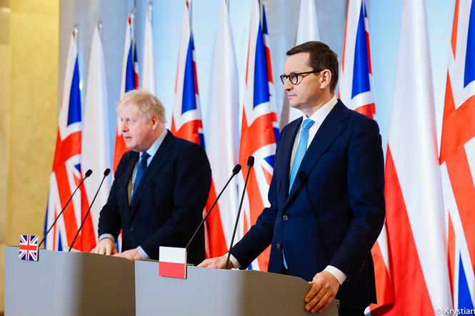 Spotkanie premiera  Mateusza Morawieckiego z premierem Wielkiej Brytanii Borisem Johnson ws. Ukrainy 