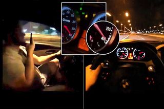 Prawie 400 km/h na S79 w Warszawie. Jedna ręka na kierownicy, w drugiej telefon