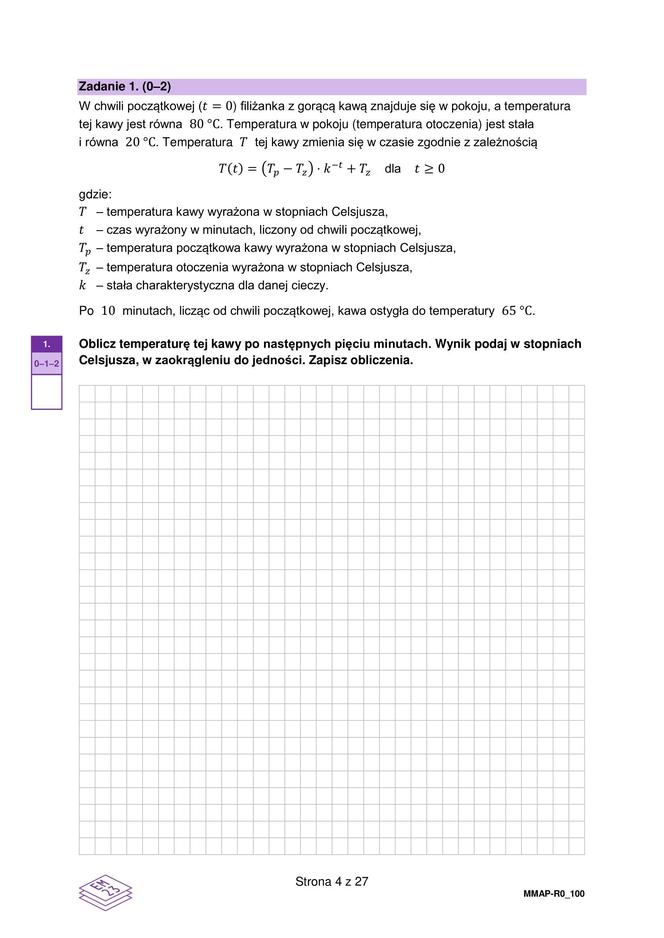 Matura z matematyki rozszerzonej – ARKUSZ FORMUŁA 2015