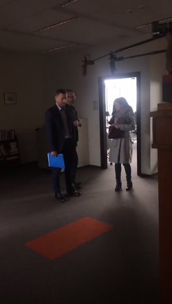 M jak miłość, Andrzej (Krystian Wieczorek), Kinga (Katarzyna Cichopek), Adam (Jacek Kopczyński)