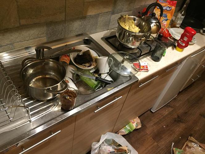 Młodzież zniszczyła apartament w Zakopanem