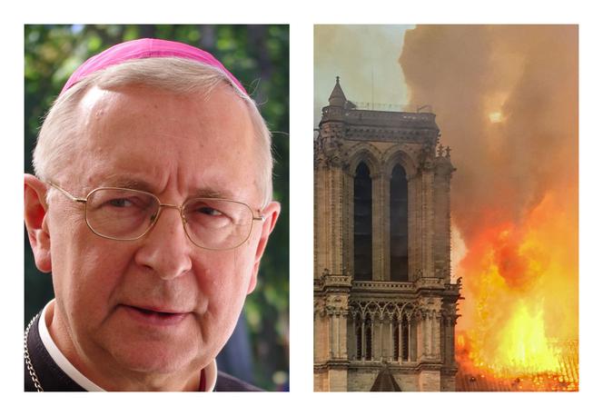 Arcybiskup Stanisław Gądecki skomentował pożar katedry Notre Dame