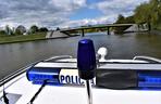 Policyjne patrole wodne na augustowskich jeziorach