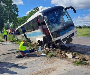 Wypadek autokaru na dk 17 w woj. lubelskim. Jest wielu rannych 