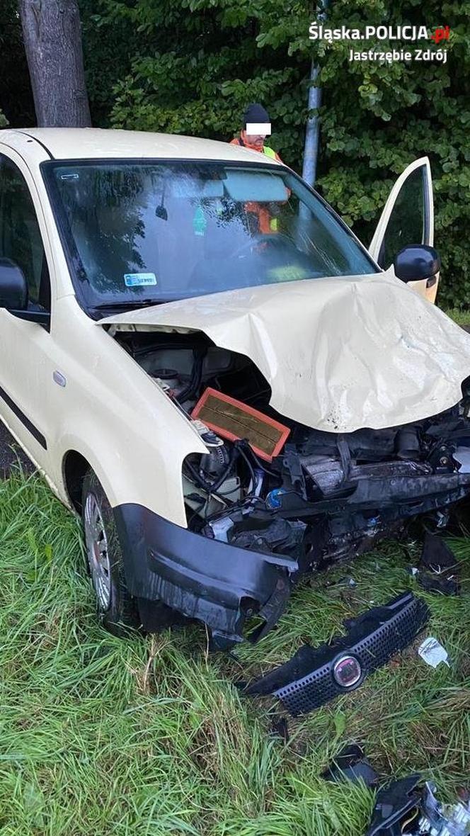 Wypadek w Jastrzębiu-Zdroju. Dwie osoby w szpitalu